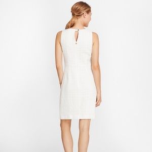 Brooks Brothers Ivory Sleeveless Sheath Dress
